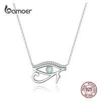 Stříbrný náhrdelník s přívěskem egyptské oko LOAMOER