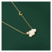 JAY Stříbrný náhrdelník Noční obloha - stříbro 925/1000 JAY-0055-YL-5481 Zlatá 41 cm + 5 cm (pro
