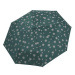 Derby Mini Edelweiß - dámský skládací deštník, zelená, květinový