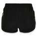Ladies Organic Interlock Retro Hotpants - black/white