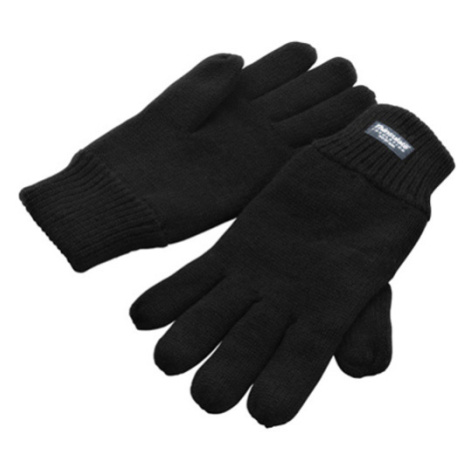 Result Unisex pletené zateplené rukavice R147X Black
