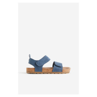 H & M - Sandály's kotníkovým páskem - modrá