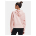 Mikina Under Armour Rival Fleece Mesh Hoodie-PNK