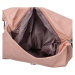 Trendový dámský koženkový batoh Pelias, pastelově růžová