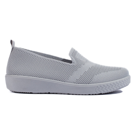 NAZOUVACÍ ŠEDÉ TENISKY SLIP ON Šedá