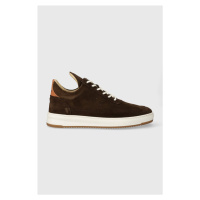 Semišové sneakers boty Filling Pieces Low Top Suede hnědá barva, 10123081933