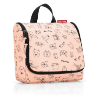 Dětská kosmetická taštička Reisenthel Toiletbag kids Cats and dogs rose