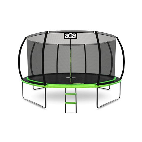 Aga Sport Exclusive trampolína 430 cm, světle zelená + ochranná síť a žebřík