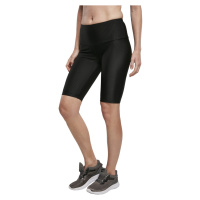 Ladies High Waist Shiny Rib Cycle Shorts