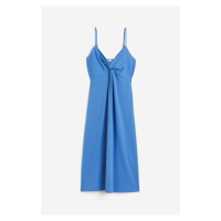 H & M - Šaty se stočeným detailem - modrá