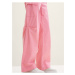 Růžové dámské kalhoty s kapsami Tom Tailor Denim