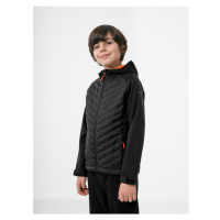 4F JUNIOR-BOYS SOFTSHELL JSFM002-20S-DEEP BLACK Černá