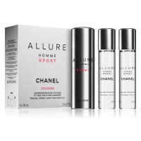 Chanel Allure Homme Sport Cologne - EDC 20 ml (plnitelný flakon) + náplň 2 x 20 ml