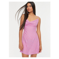Růžové letní vzorované šaty Trendyol - Dámské