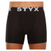 3PACK pánské boxerky Styx long sportovní guma černé (3U960)