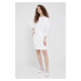Šaty Polo Ralph Lauren bílá barva, mini, oversize