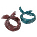 Satin Bandana 2-Pack - cherry/teal