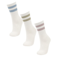 DEFACTO Women's Comfortable Elastic 3-Piece Cotton Long Socks