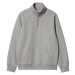 MIKINA CARHARTT WIP Chase Neck Zip Sweat - šedá