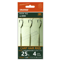 Life orange návazce carp hair rigs s1 20 cm 3 ks - 8 15 lb