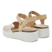 Sandály ECCO Flowt Wedge 27231360704 Zlatá