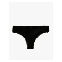 Koton Brazilian Panty with Lace and Bow Detail