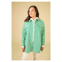 DEFACTO Regular Fit Plaid Long Sleeve Tunic