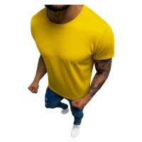 Ozonee Pánské tričko s krátkým rukávem Molen žlutá Žlutá