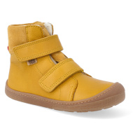 Barefoot dětské zimní boty Koel - Emil nappa Tex okrové