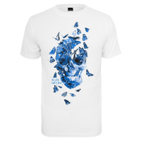 Pánské tričko Butterfly Skull - bílé