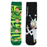 Cropp - 2 pack ponožky Rick and Morty - Černý
