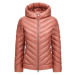 Bunda woolrich chevron quilted hooded jacket růžová