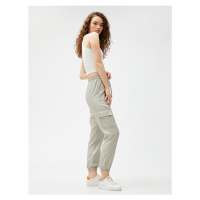 Koton Cargo Pants with a lace-up waist, pocket detail and elasticated legs.