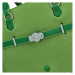 Stylová dámská koženková kabelka na rameno Billie, zelená