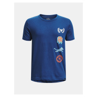 Tmavě modré klučičí sportovní tričko Under Armour Pjt Rck Show Your TG SS