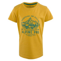 ALPINE PRO MESCO Chlapecké tričko, žlutá, velikost