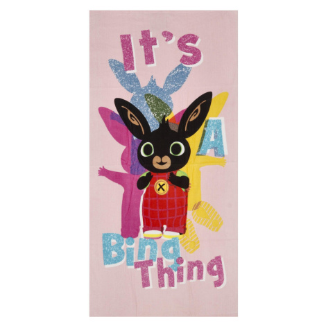 Dětská osuška Králíček Bing, růžová SETINO