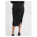 Černá dámská pouzdrová sukně s metalickými vlákny Fransa