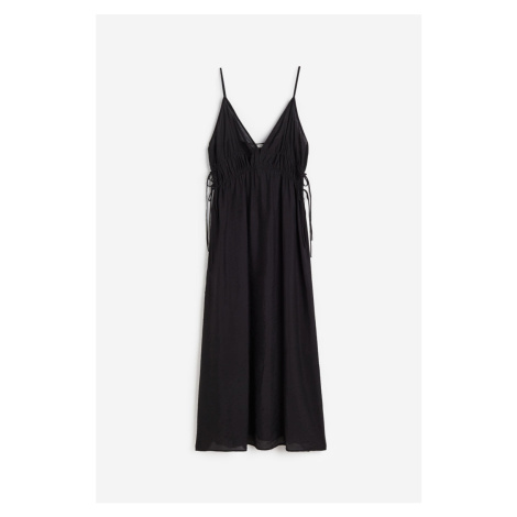 H & M - Šaty se stahovací šňůrkou - černá H&M