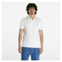 FRED PERRY Twin Tipped Shirt Snow White/ Warm grey/ Ocean