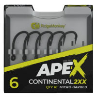 RidgeMonkey Háčky Ape-X Continental 2XX Barbed 10ks