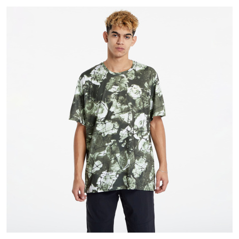 Nike Pro Dri-FIT Men's Allover Print Short-Sleeve Top Green