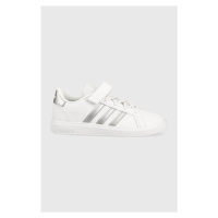 Dětské sneakers boty adidas GRAND COURT bílá barva