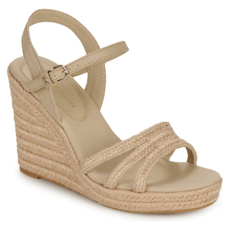 Tommy Hilfiger ESSENTIAL BASIC WEDGE SANDAL Béžová