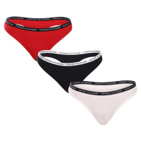 3PACK dámská tanga Tommy Hilfiger vícebarevná (UW0UW02829 0WS)