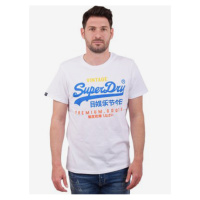 Bílé pánské tričko Superdry Vl Tri Lw Tee
