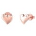 Guess Krásné bronzové náušnice pecky Fluid Hearts JUBE02303JWRGT/U