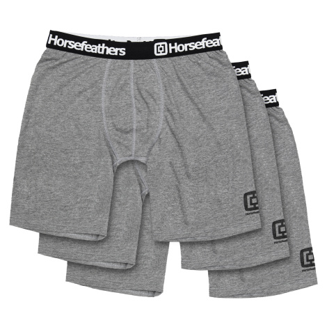 Horsefeathers Boxerky Dynasty Long 3Pack - heather gray