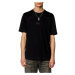 Tričko diesel t-must-slits-n2 t-shirt černá