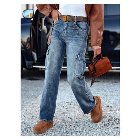 Dámské džíny URBANNOW cargo Dstreet UY2250 Barva: Modrá - světle